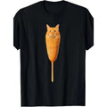 Corndog Cat Meme T Shirt Mens All Weather Comfortable Soft Short Sleeved Shirt Fun Short Sleeved Shirt