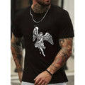Summer Men'S Casual Stylish Short-Sleeve Print Round-Neck T-Shirt