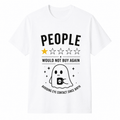 Funny Social Battery Review Graphic T Shirt for Men Women, Introvert Humor Tee, Low Energy Social Interaction Rating Shirt, Sarcastic Casual Short Sleeve Graphic Tee Gift for Adults