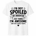 I Love My Funny Daughter - Yes, She Bought Me This Shirt” Funny Mother‘s\Father‘s Day T-Shirt - Mom Dad Humor Graphic Tee, Unisex Casual Top