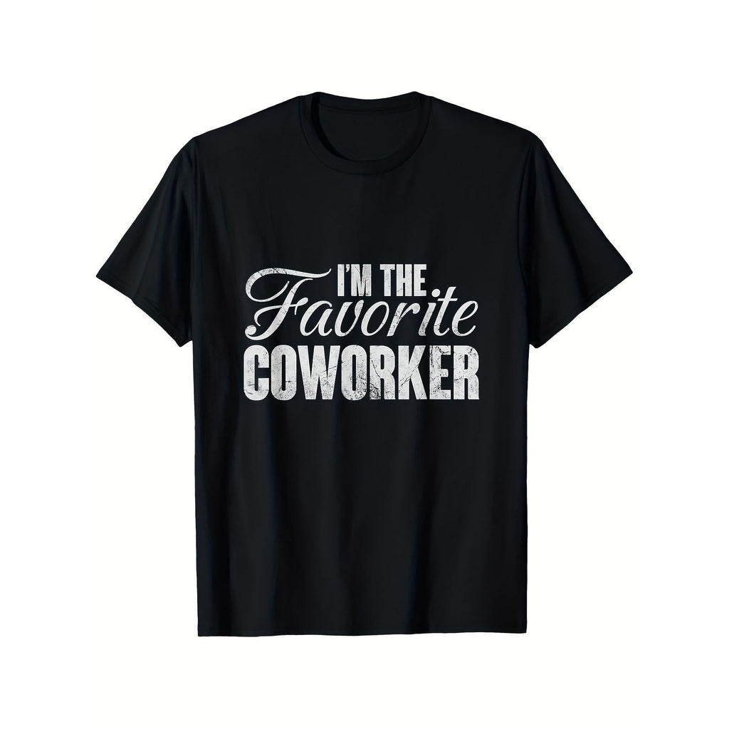 Funny Office Coworker Saying T-Shirt - Black with White Text Tee, Lightweight Work Humor Shirt Suitable for Men & Women, Casual Top for Office Parties & Gifts, All-Season Comfortable Casual Attire